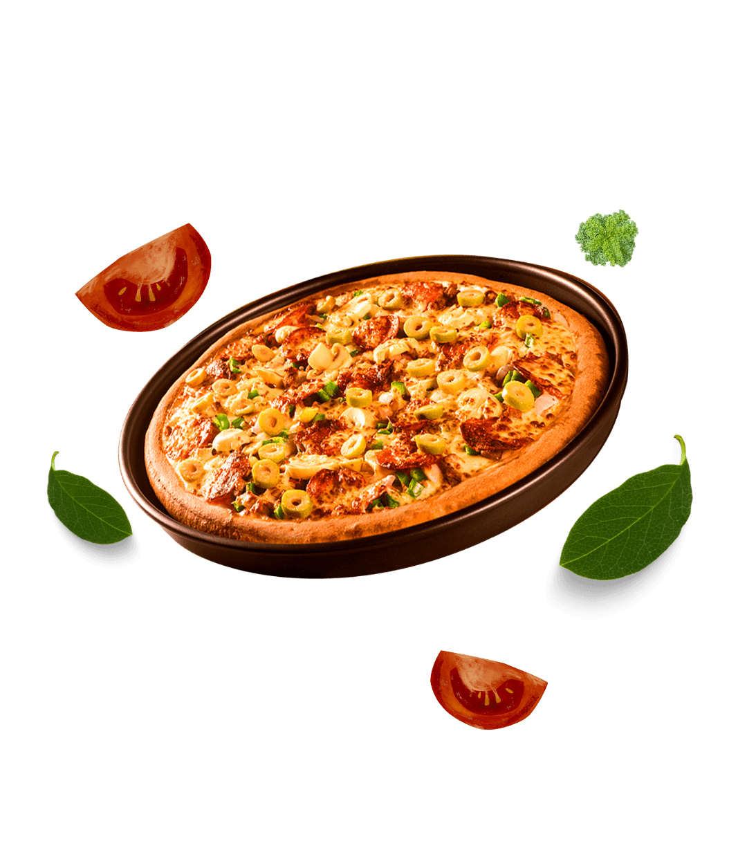 En läcker pizza